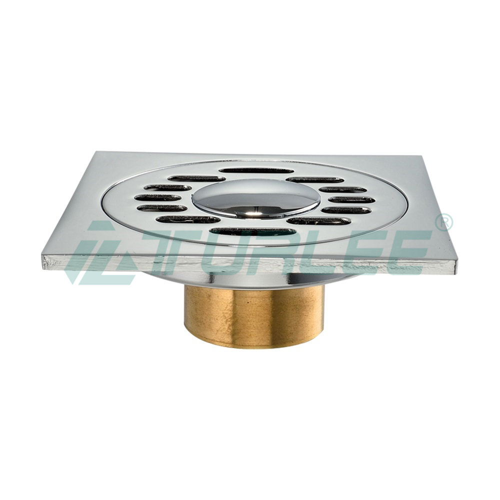 Fine Copper Silver Plated Short Strip Floor Drain