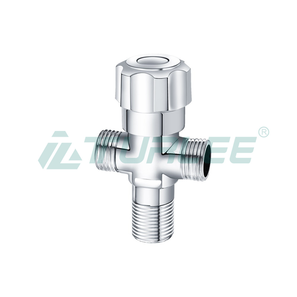 Cross angle valve